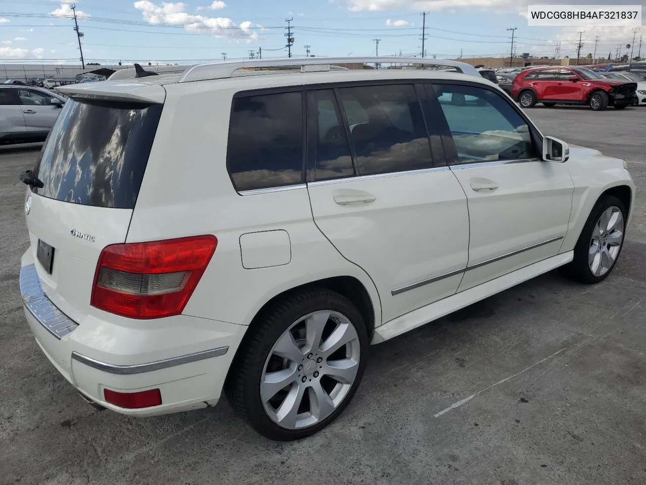 2010 Mercedes-Benz Glk 350 4Matic VIN: WDCGG8HB4AF321837 Lot: 80840414