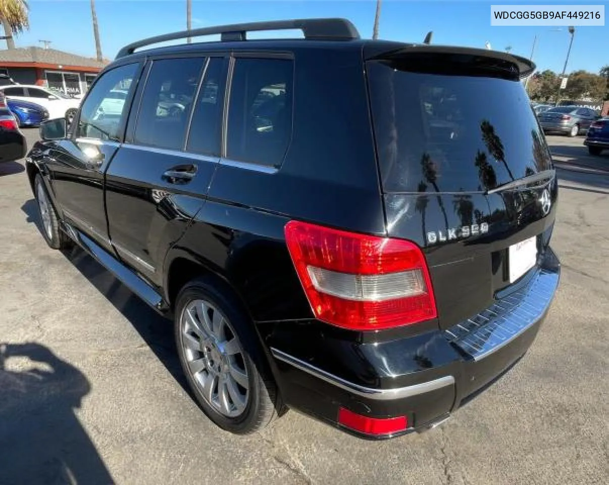 2010 Mercedes-Benz Glk 350 VIN: WDCGG5GB9AF449216 Lot: 81513434