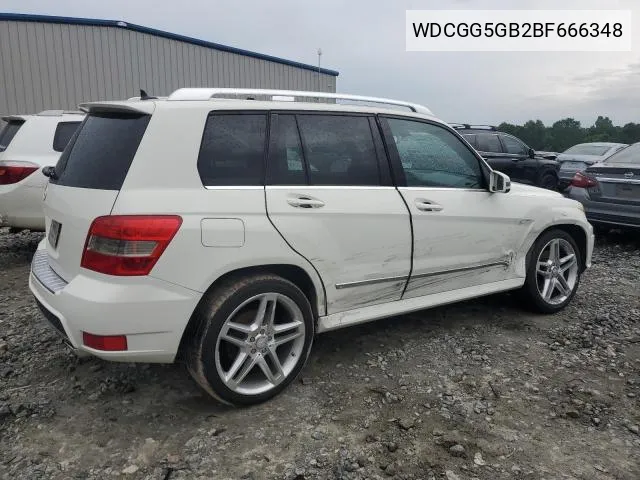 2011 Mercedes-Benz Glk 350 VIN: WDCGG5GB2BF666348 Lot: 60630524