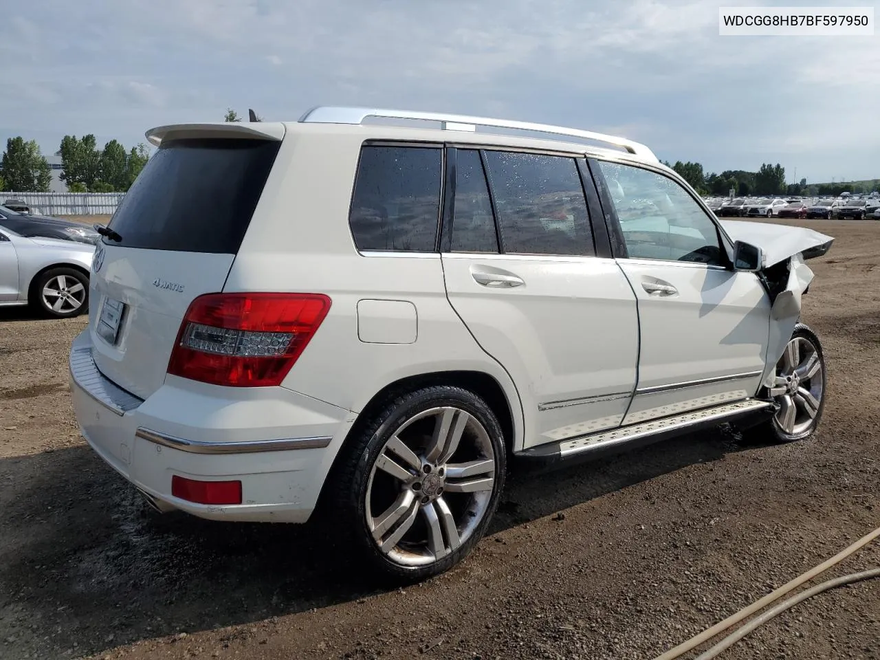 2011 Mercedes-Benz Glk 350 4Matic VIN: WDCGG8HB7BF597950 Lot: 62244944