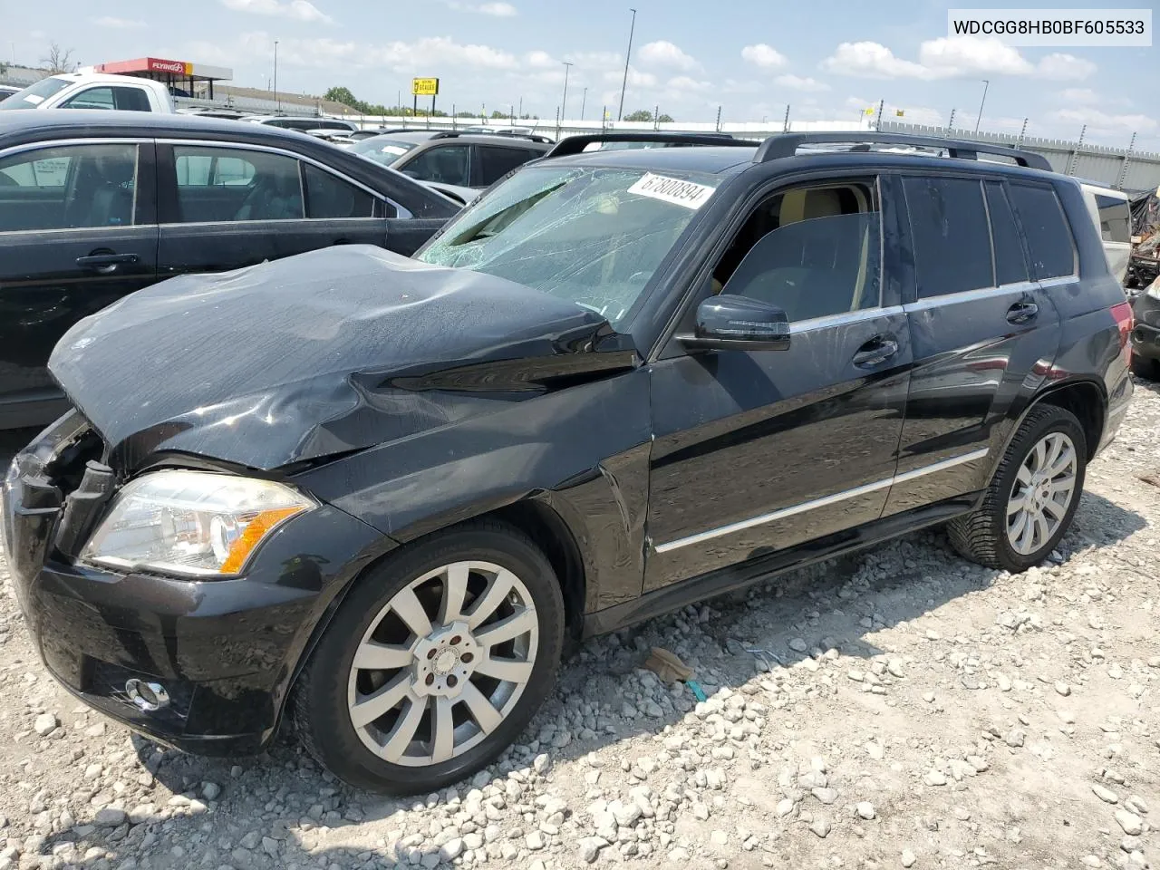 2011 Mercedes-Benz Glk 350 4Matic VIN: WDCGG8HB0BF605533 Lot: 67800894