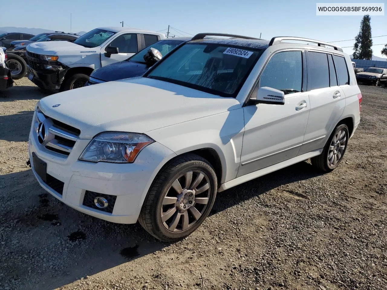 2011 Mercedes-Benz Glk 350 VIN: WDCGG5GB5BF569936 Lot: 69092524