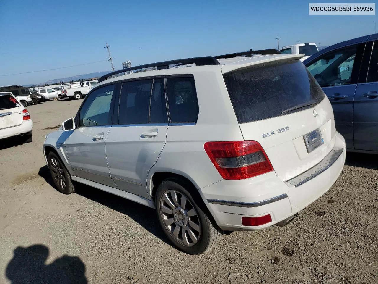 2011 Mercedes-Benz Glk 350 VIN: WDCGG5GB5BF569936 Lot: 69092524