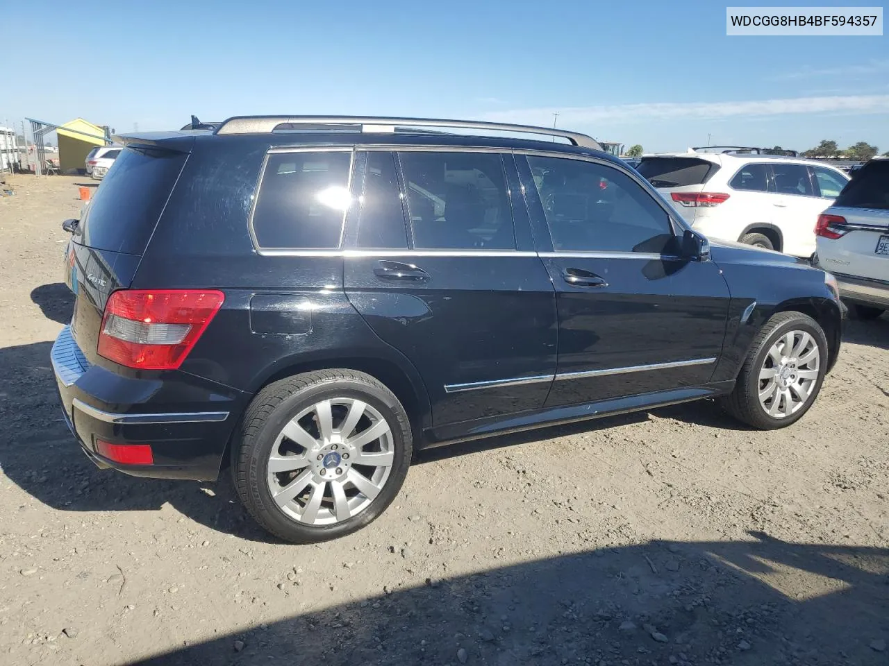 2011 Mercedes-Benz Glk 350 4Matic VIN: WDCGG8HB4BF594357 Lot: 70895914