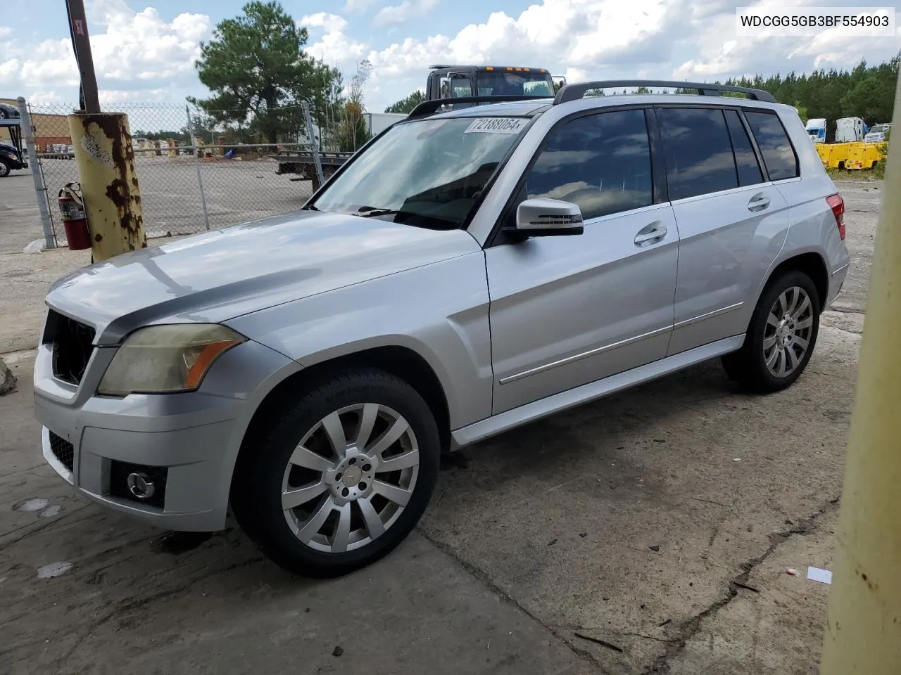 2011 Mercedes-Benz Glk 350 VIN: WDCGG5GB3BF554903 Lot: 72188064