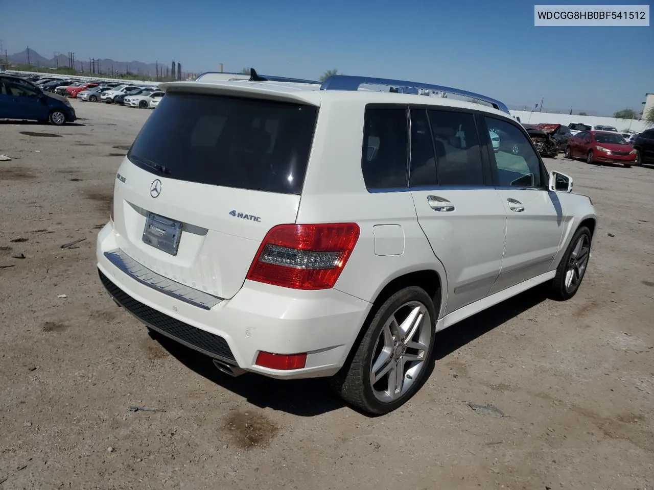 2011 Mercedes-Benz Glk 350 4Matic VIN: WDCGG8HB0BF541512 Lot: 74757634