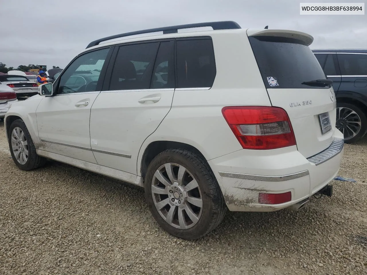 2011 Mercedes-Benz Glk 350 4Matic VIN: WDCGG8HB3BF638994 Lot: 74783324