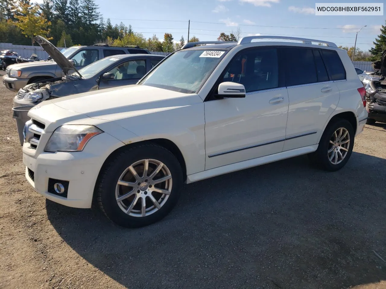 2011 Mercedes-Benz Glk 350 4Matic VIN: WDCGG8HBXBF562951 Lot: 75646334