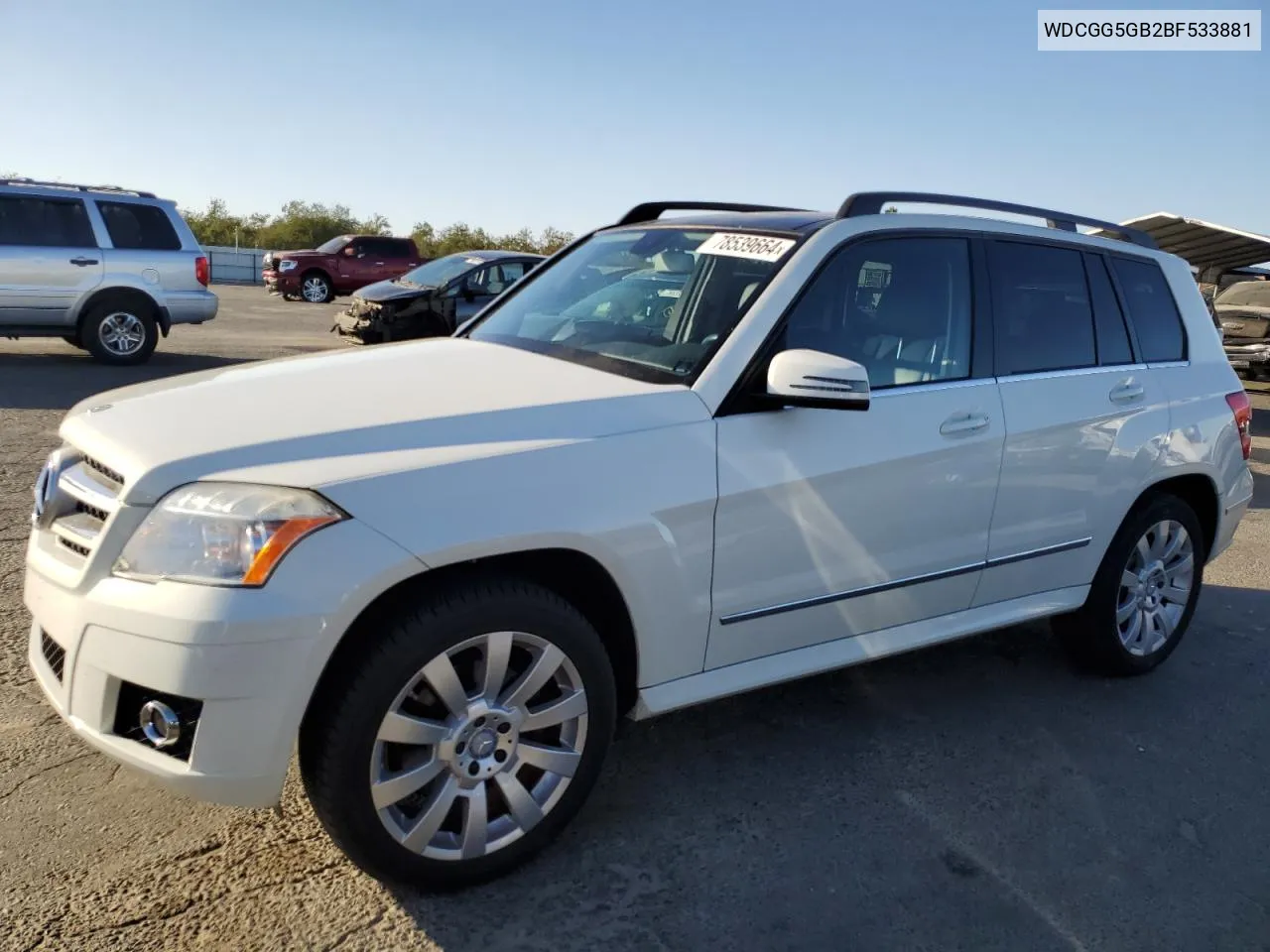 2011 Mercedes-Benz Glk 350 VIN: WDCGG5GB2BF533881 Lot: 78539664