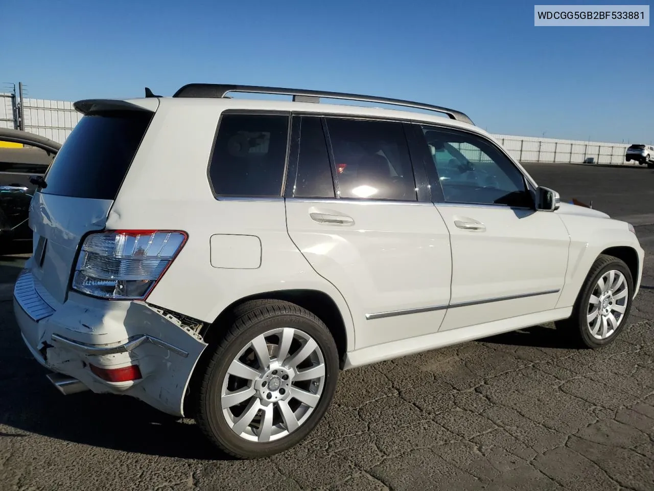 2011 Mercedes-Benz Glk 350 VIN: WDCGG5GB2BF533881 Lot: 78539664