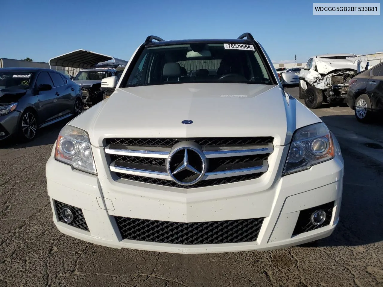 2011 Mercedes-Benz Glk 350 VIN: WDCGG5GB2BF533881 Lot: 78539664