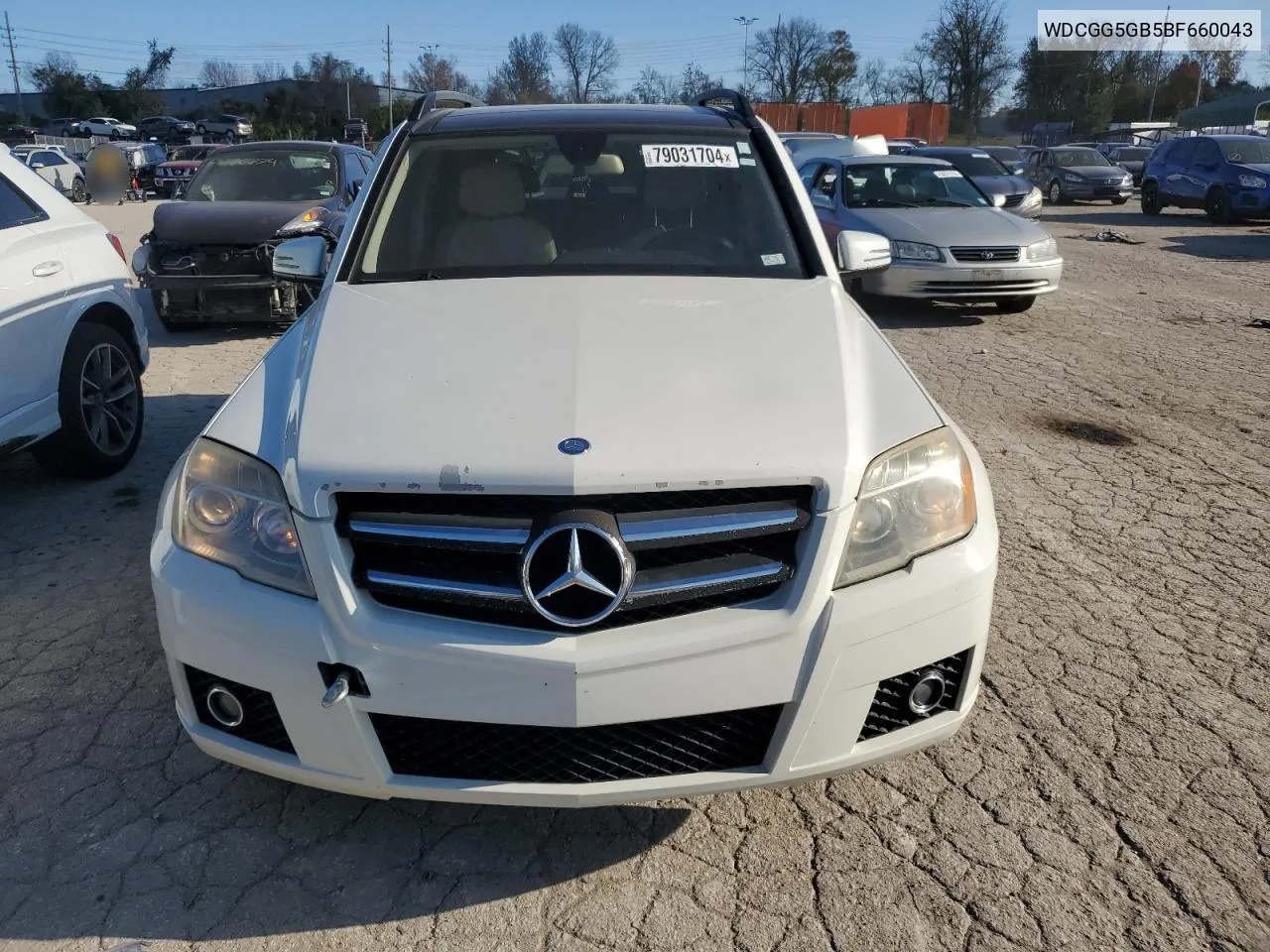 2011 Mercedes-Benz Glk 350 VIN: WDCGG5GB5BF660043 Lot: 79031704