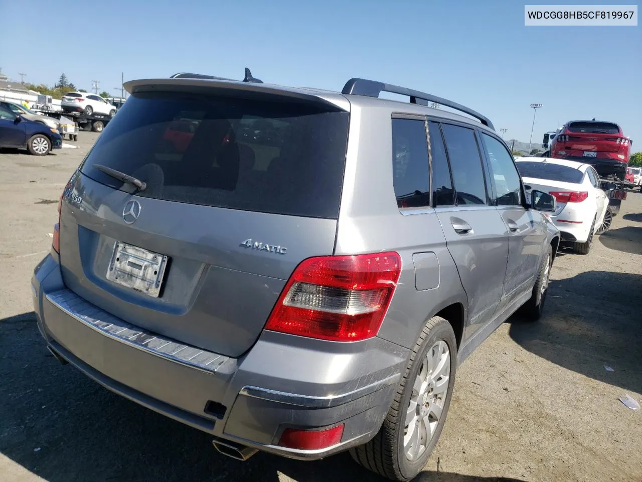 2012 Mercedes-Benz Glk 350 4Matic VIN: WDCGG8HB5CF819967 Lot: 50758854