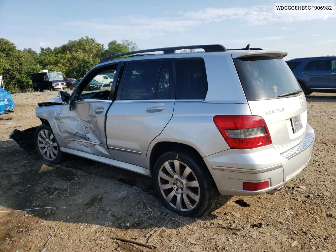 2012 Mercedes-Benz Glk 350 4Matic VIN: WDCGG8HB9CF906982 Lot: 68612774