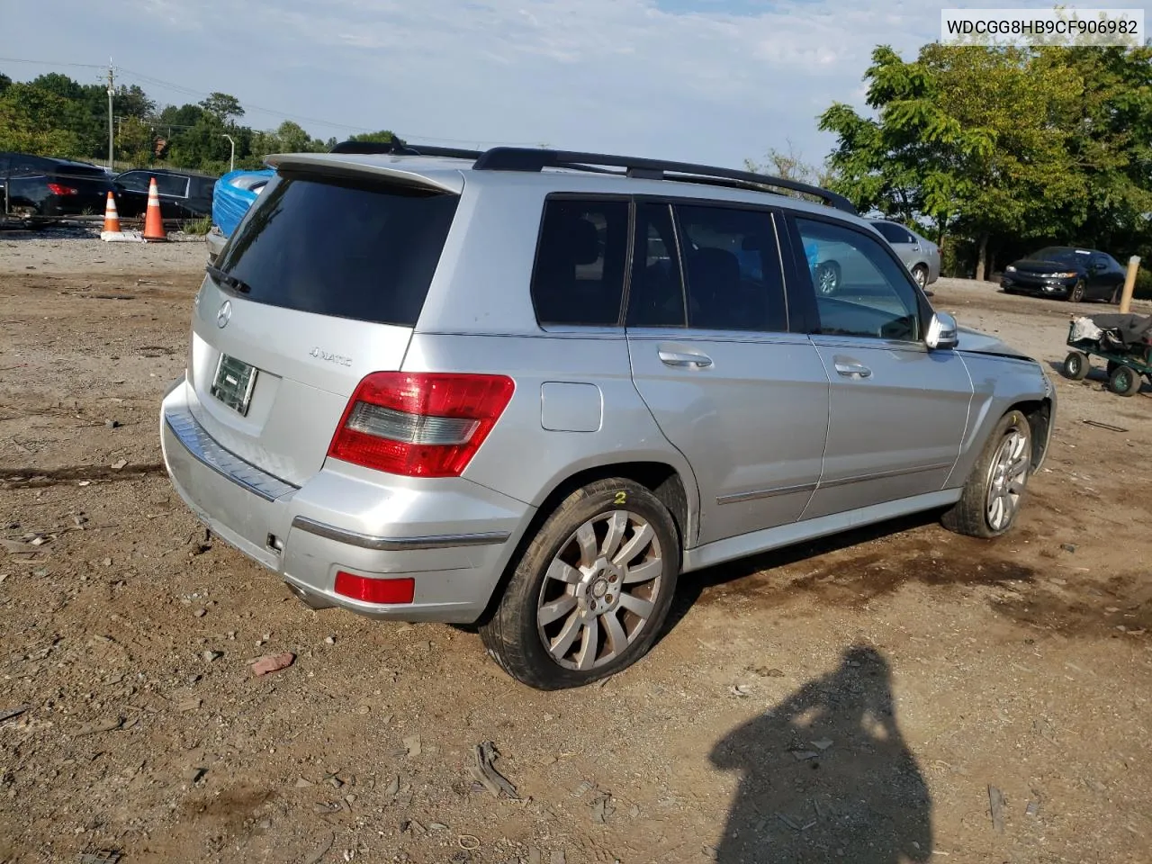 2012 Mercedes-Benz Glk 350 4Matic VIN: WDCGG8HB9CF906982 Lot: 68612774