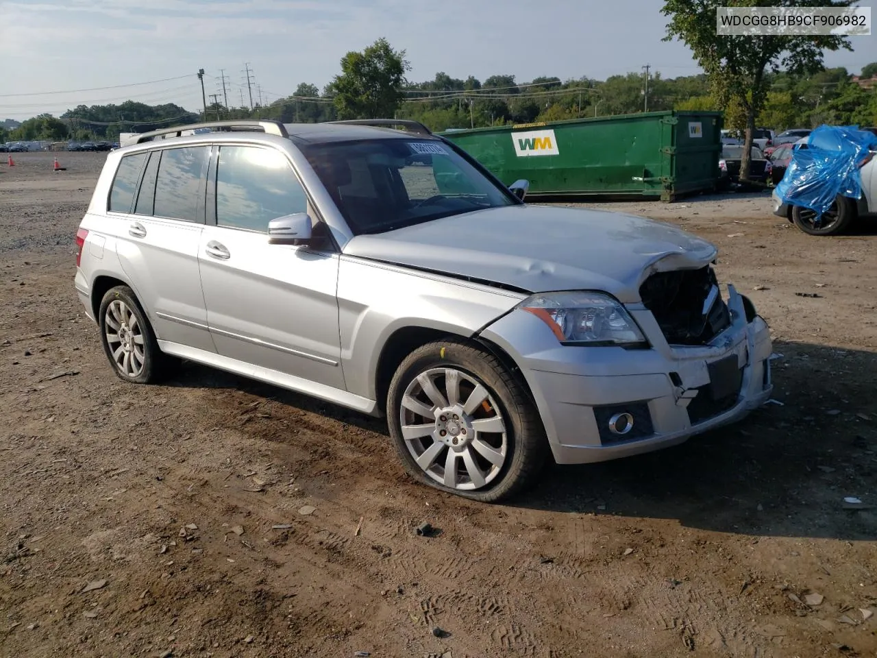 2012 Mercedes-Benz Glk 350 4Matic VIN: WDCGG8HB9CF906982 Lot: 68612774