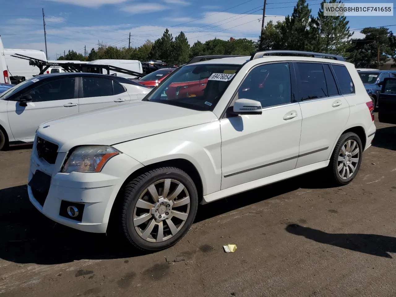 2012 Mercedes-Benz Glk 350 4Matic VIN: WDCGG8HB1CF741655 Lot: 69476054