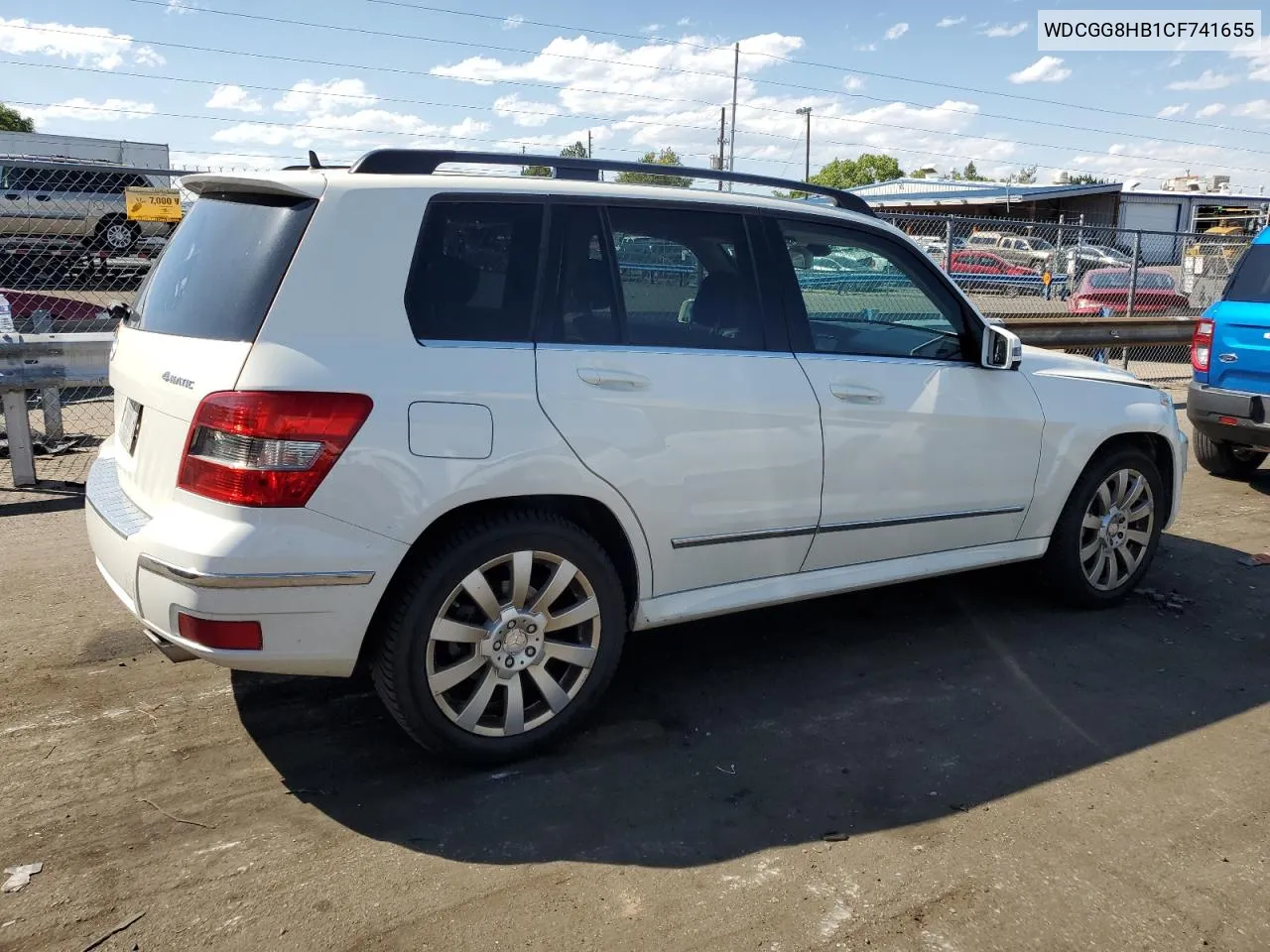 2012 Mercedes-Benz Glk 350 4Matic VIN: WDCGG8HB1CF741655 Lot: 69476054