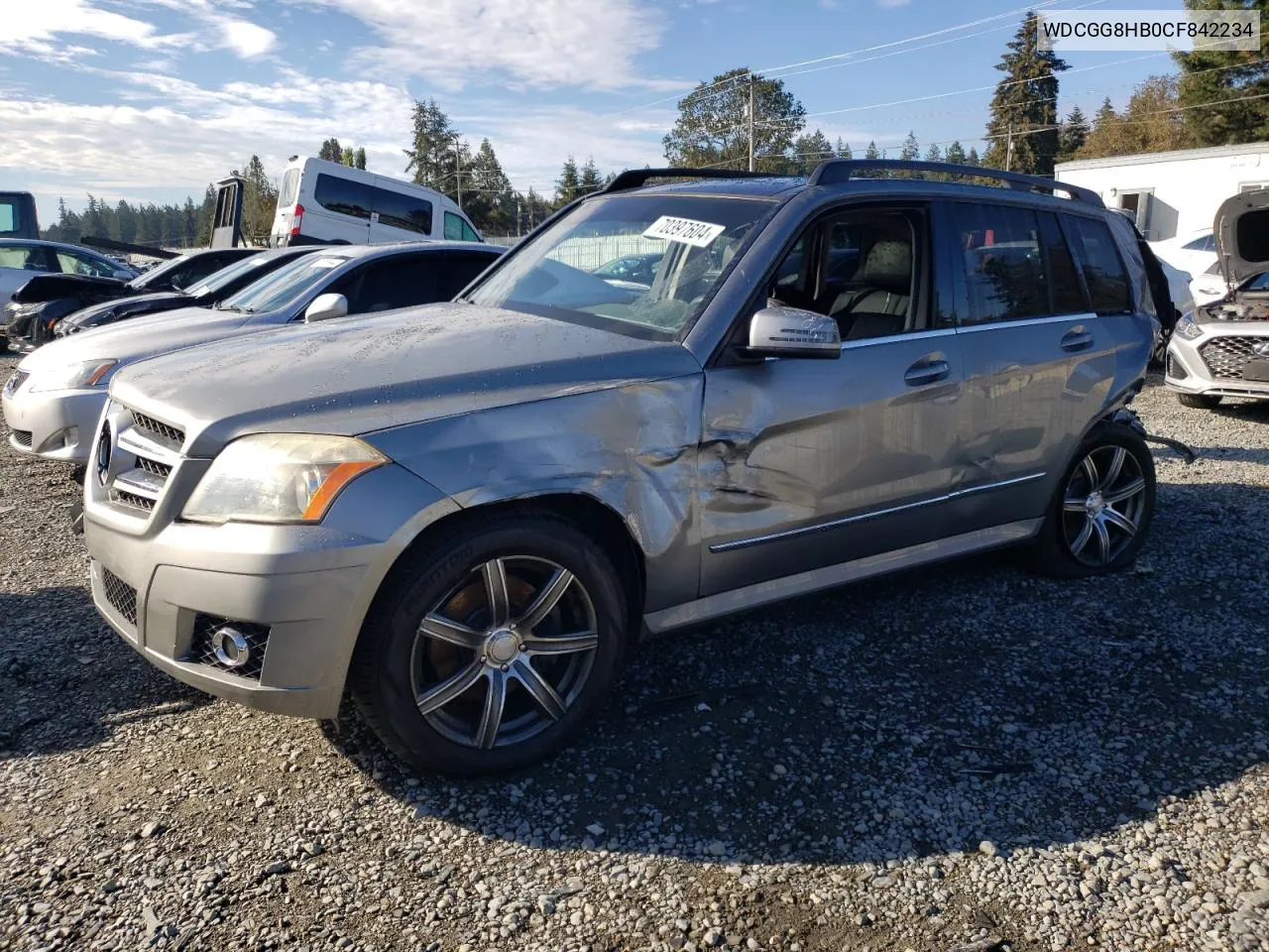 2012 Mercedes-Benz Glk 350 4Matic VIN: WDCGG8HB0CF842234 Lot: 70397604