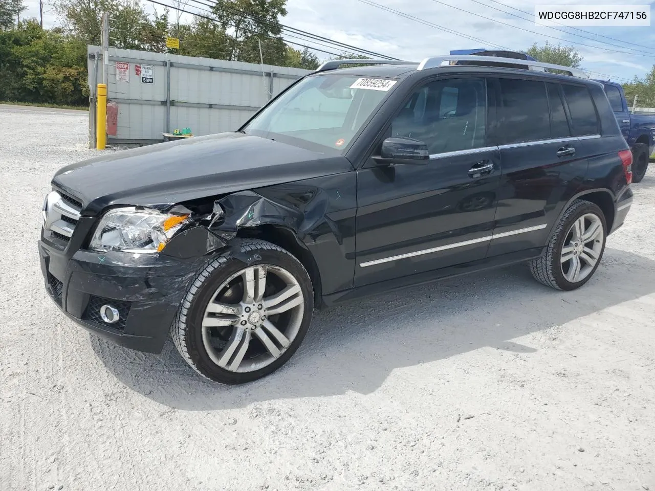 2012 Mercedes-Benz Glk 350 4Matic VIN: WDCGG8HB2CF747156 Lot: 70859254