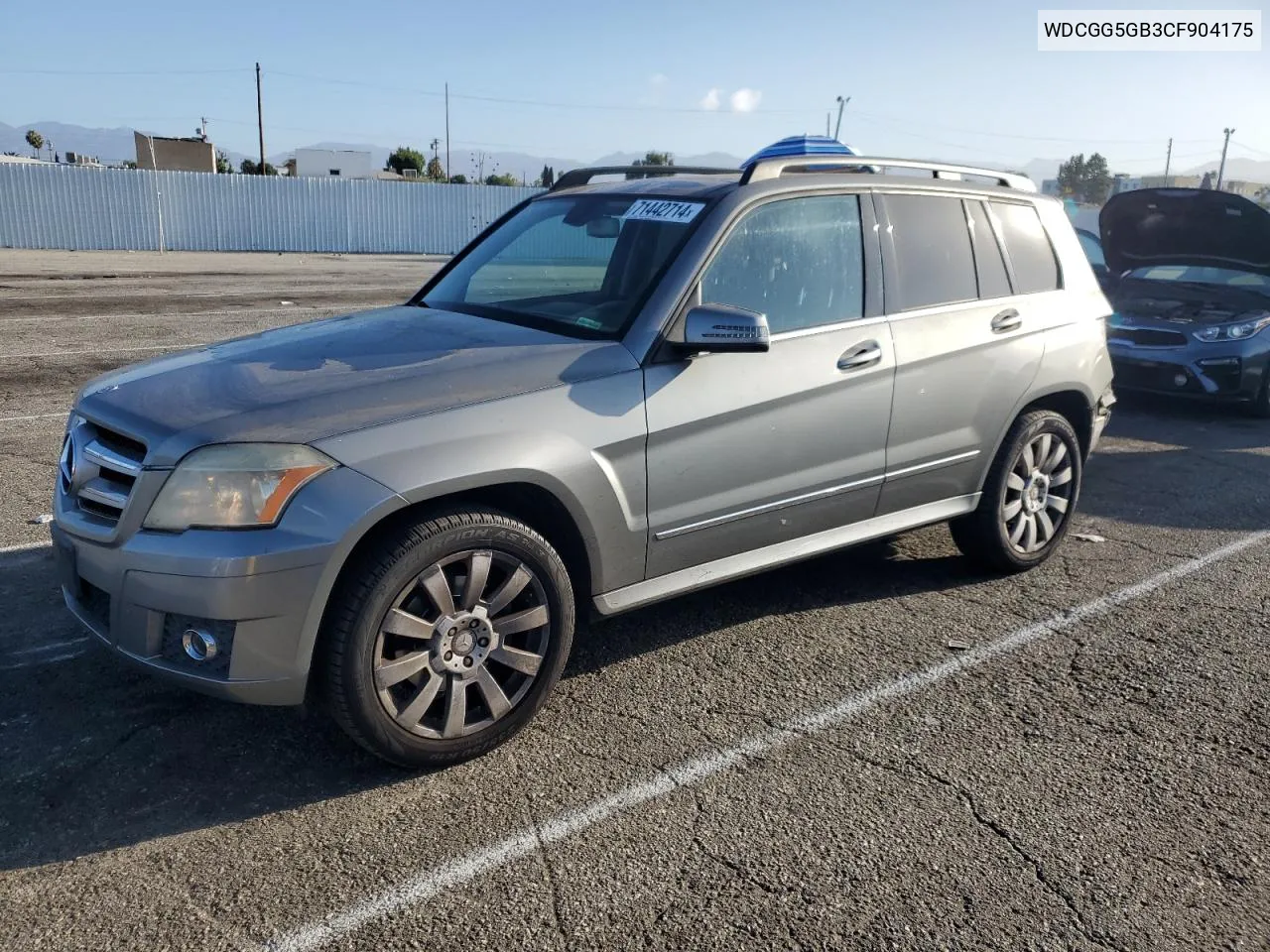 2012 Mercedes-Benz Glk 350 VIN: WDCGG5GB3CF904175 Lot: 71442714