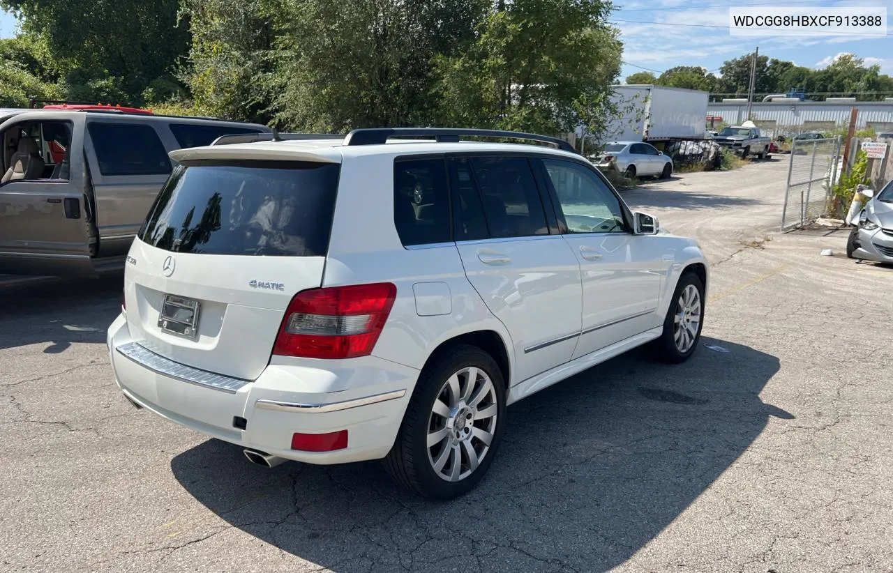 2012 Mercedes-Benz Glk 350 4Matic VIN: WDCGG8HBXCF913388 Lot: 72579204