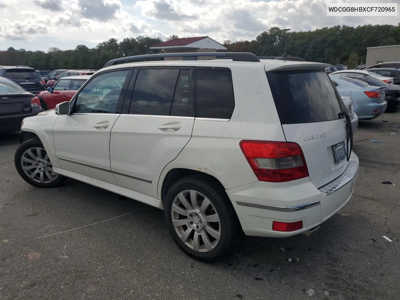 2012 Mercedes-Benz Glk 350 4Matic VIN: WDCGG8HBXCF720965 Lot: 73274554