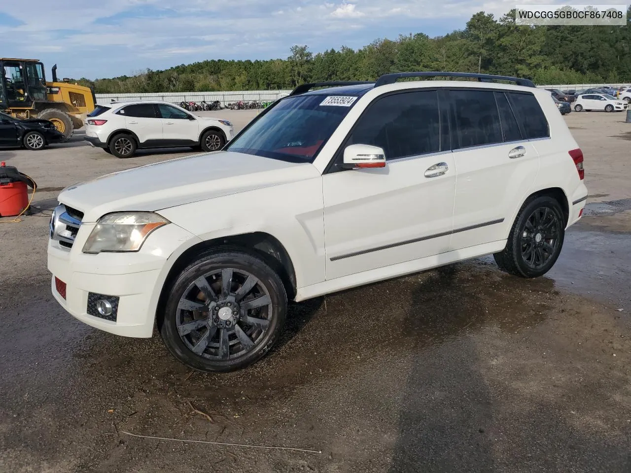 2012 Mercedes-Benz Glk 350 VIN: WDCGG5GB0CF867408 Lot: 73553924