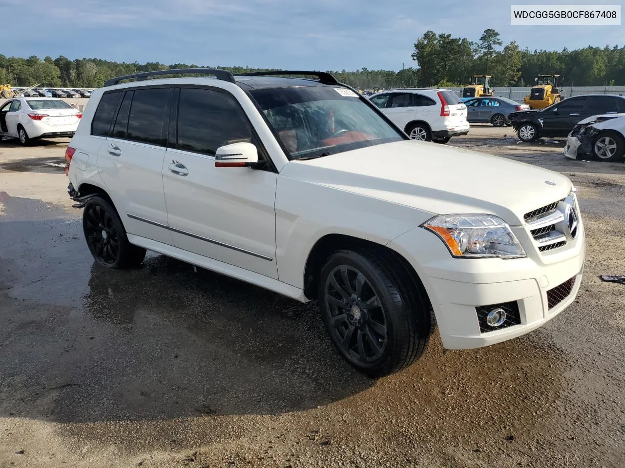 2012 Mercedes-Benz Glk 350 VIN: WDCGG5GB0CF867408 Lot: 73553924