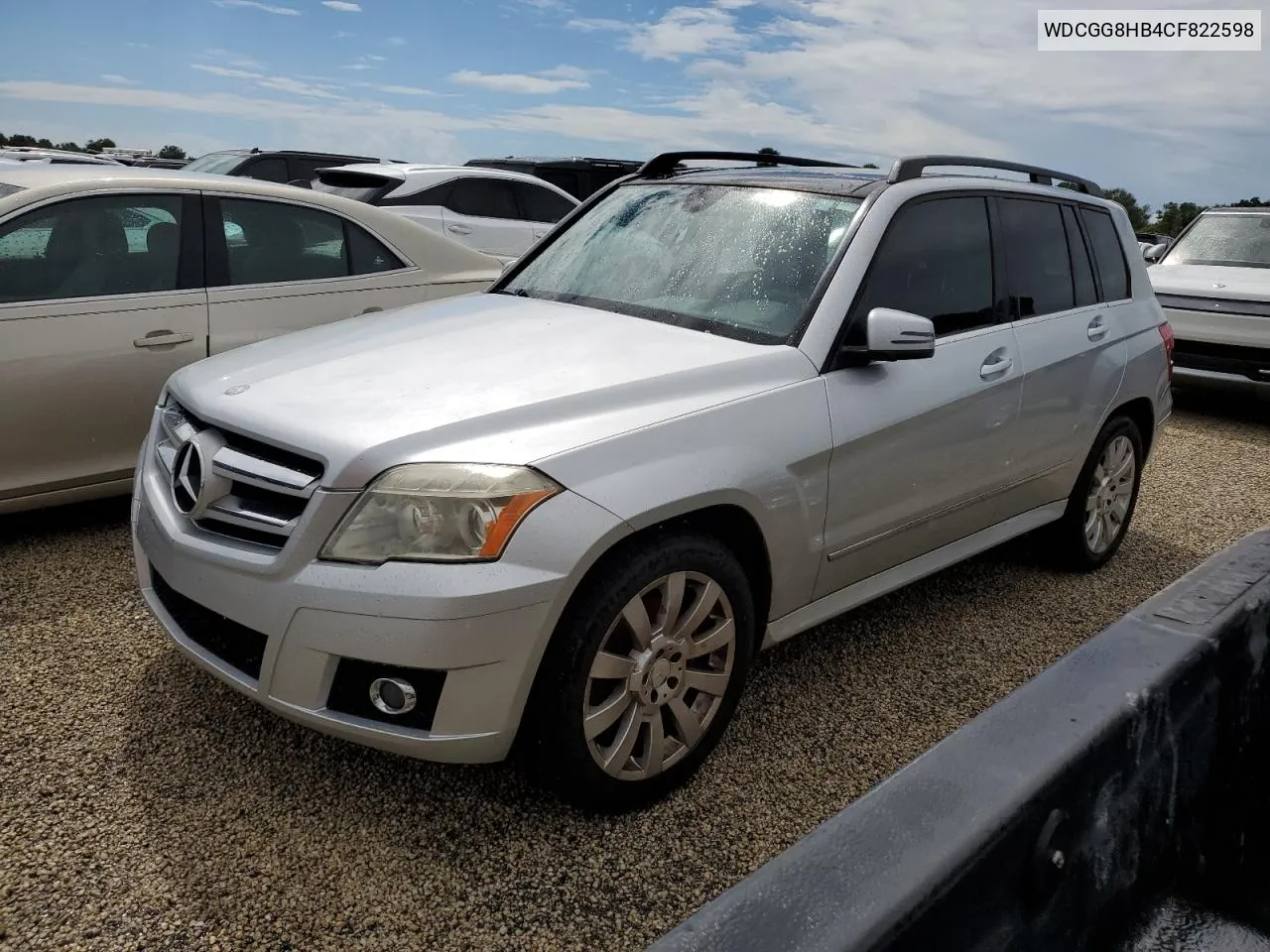 2012 Mercedes-Benz Glk 350 4Matic VIN: WDCGG8HB4CF822598 Lot: 74547004