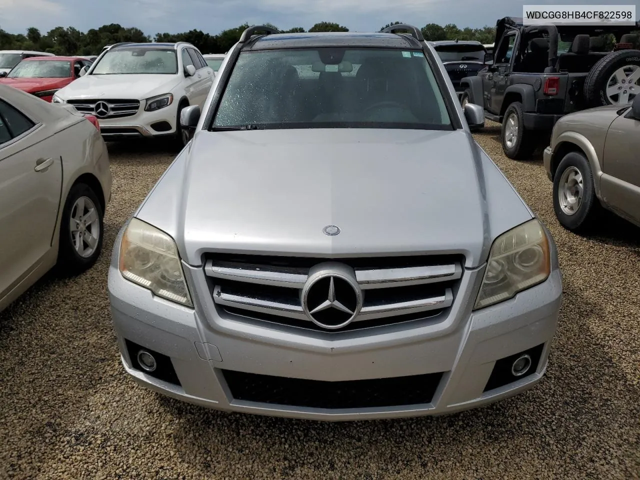 2012 Mercedes-Benz Glk 350 4Matic VIN: WDCGG8HB4CF822598 Lot: 74547004