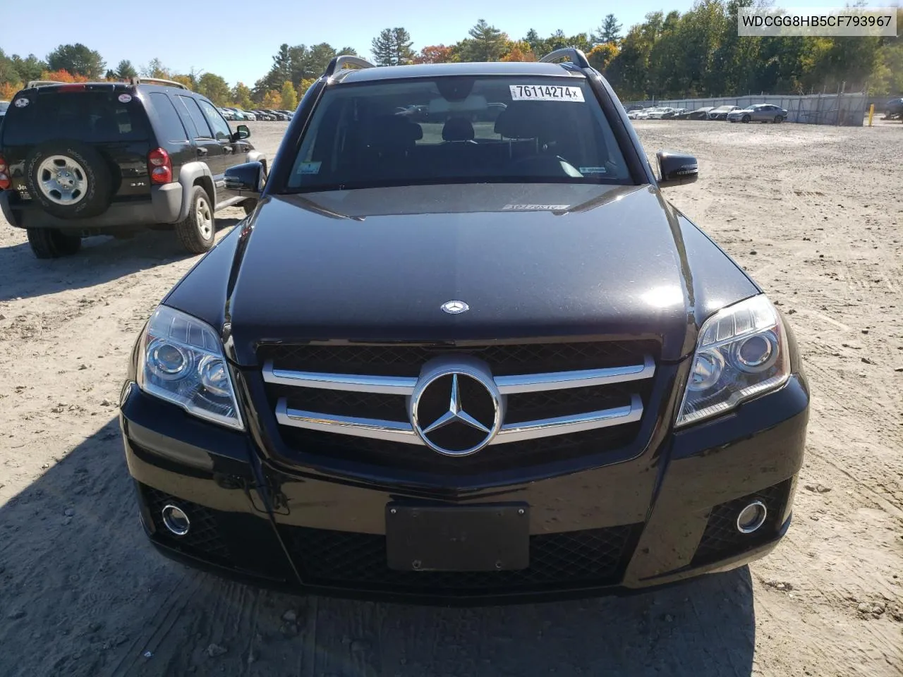 2012 Mercedes-Benz Glk 350 4Matic VIN: WDCGG8HB5CF793967 Lot: 76114274