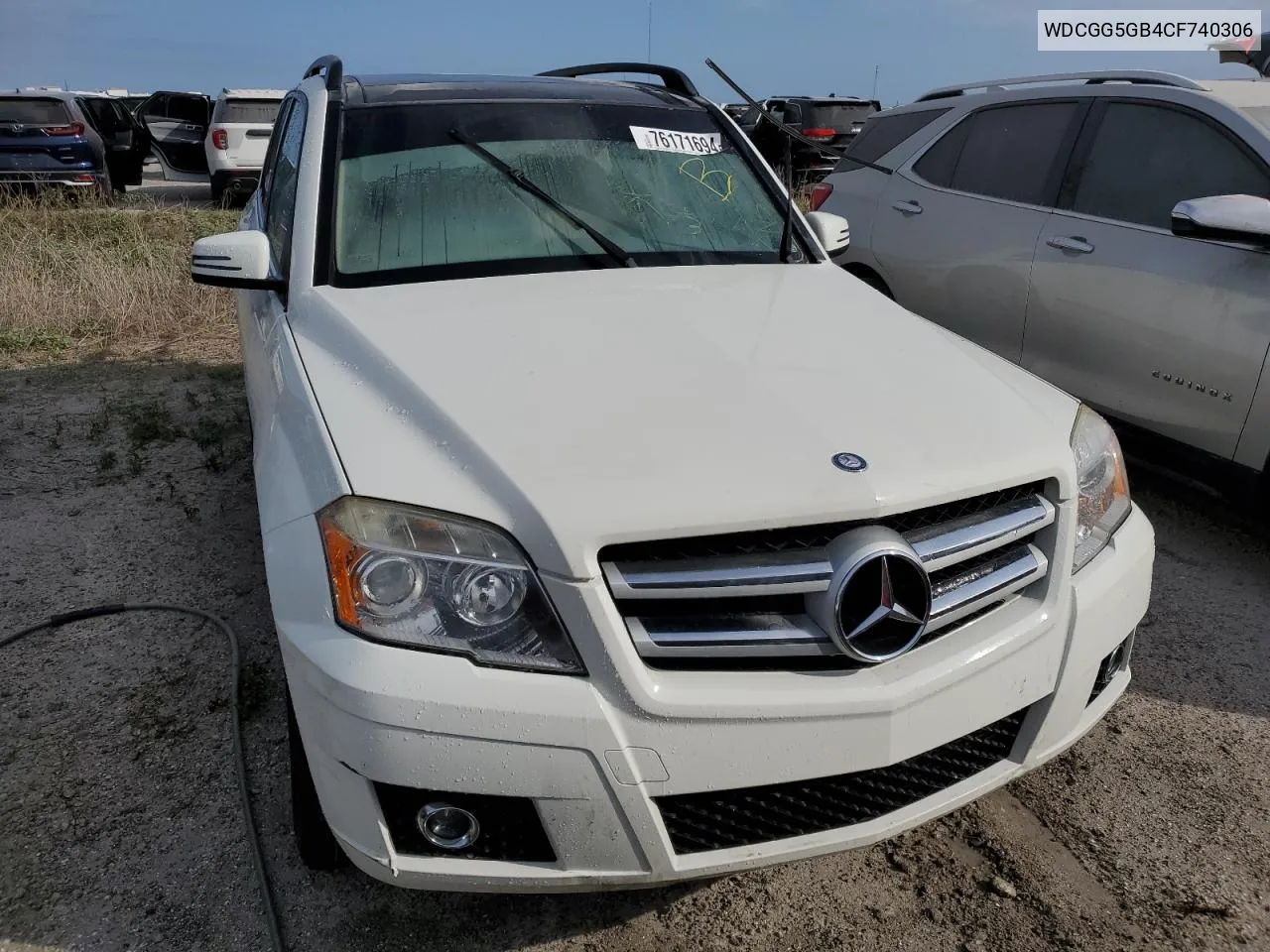 2012 Mercedes-Benz Glk 350 VIN: WDCGG5GB4CF740306 Lot: 76171694