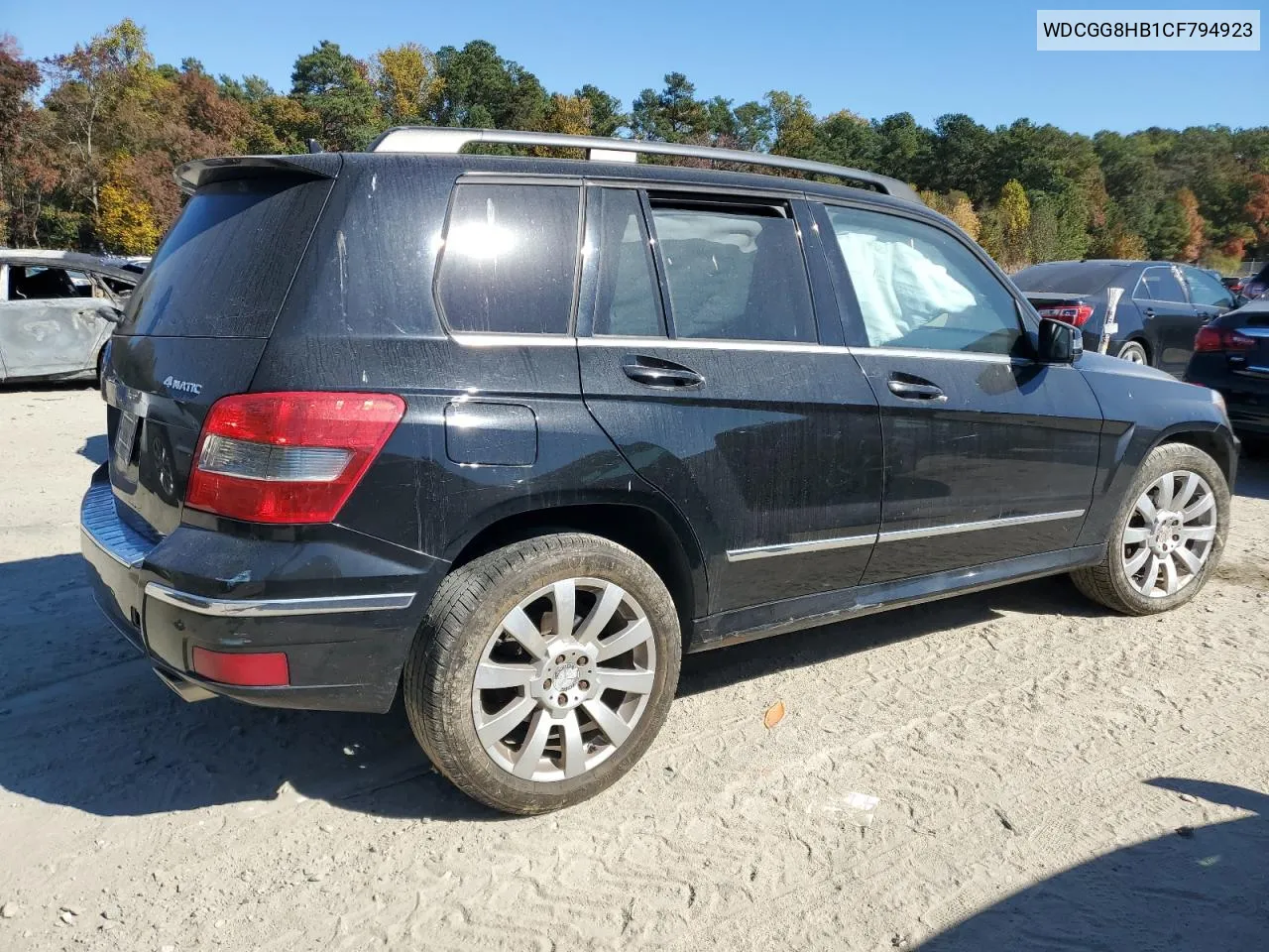 2012 Mercedes-Benz Glk 350 4Matic VIN: WDCGG8HB1CF794923 Lot: 76194814