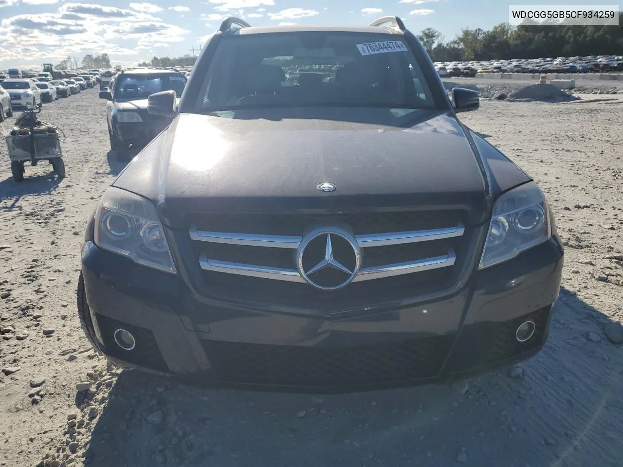 2012 Mercedes-Benz Glk 350 VIN: WDCGG5GB5CF934259 Lot: 76344474