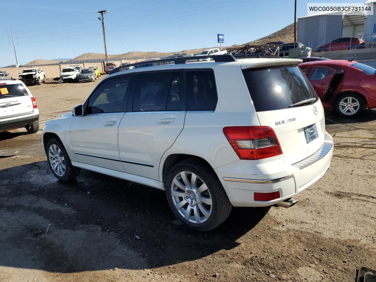 2012 Mercedes-Benz Glk 350 VIN: WDCGG5GB3CF731144 Lot: 77038074