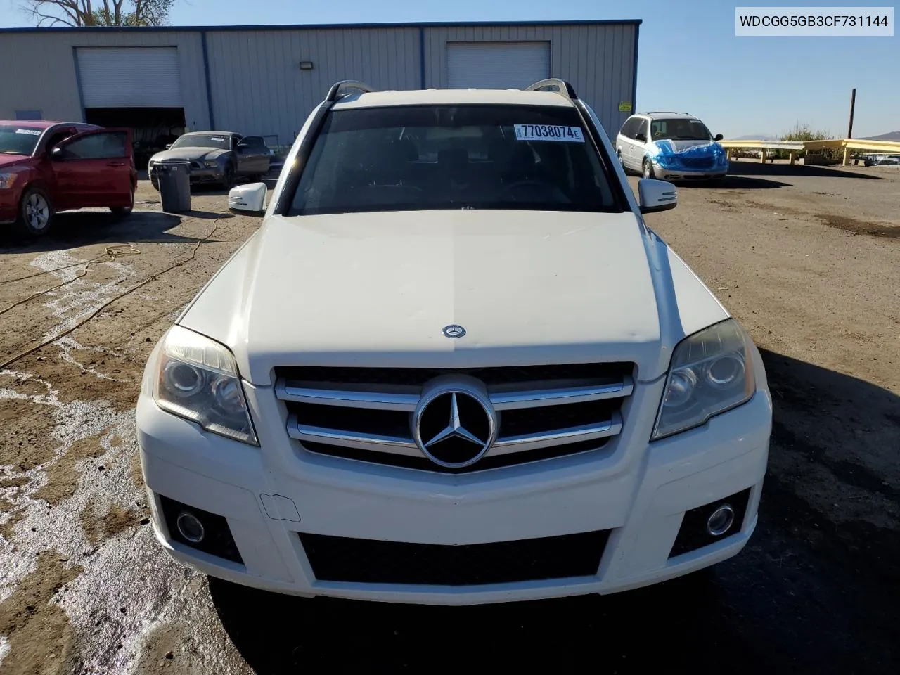 2012 Mercedes-Benz Glk 350 VIN: WDCGG5GB3CF731144 Lot: 77038074