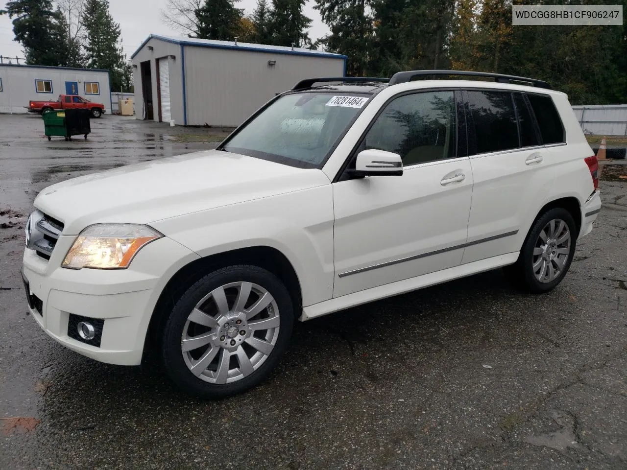 2012 Mercedes-Benz Glk 350 4Matic VIN: WDCGG8HB1CF906247 Lot: 78281464