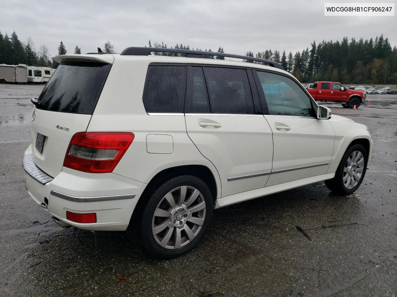 2012 Mercedes-Benz Glk 350 4Matic VIN: WDCGG8HB1CF906247 Lot: 78281464