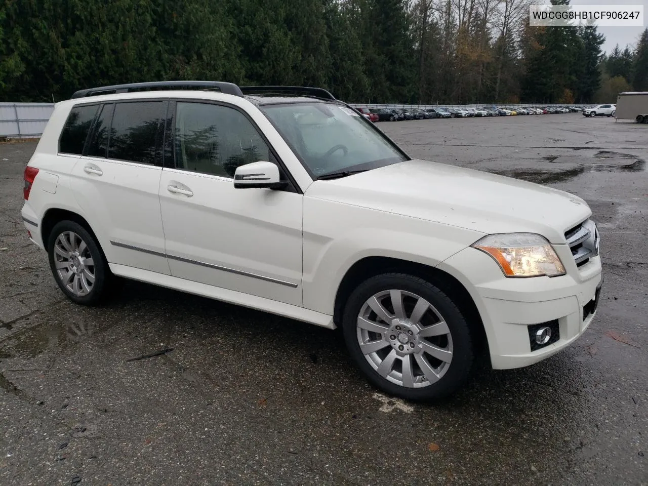 2012 Mercedes-Benz Glk 350 4Matic VIN: WDCGG8HB1CF906247 Lot: 78281464