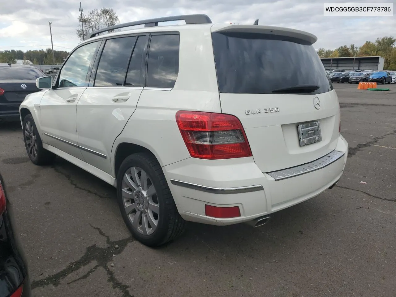 2012 Mercedes-Benz Glk 350 VIN: WDCGG5GB3CF778786 Lot: 78439144