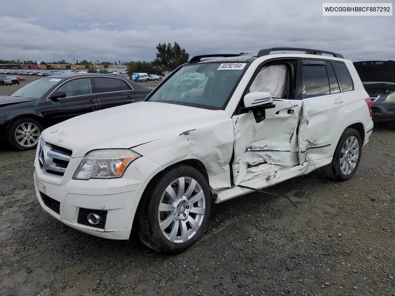 2012 Mercedes-Benz Glk 350 4Matic VIN: WDCGG8HB8CF887292 Lot: 80292184