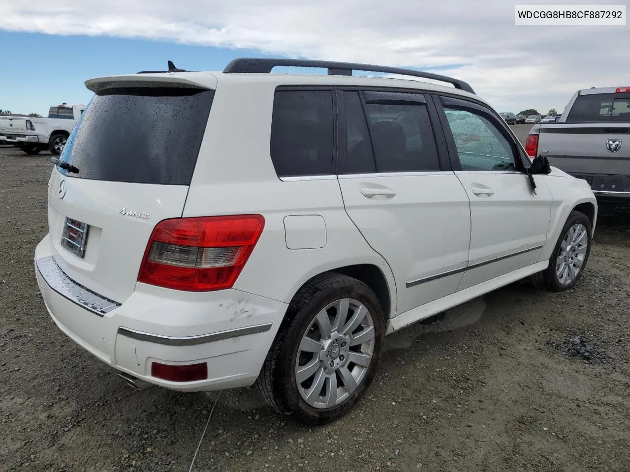 2012 Mercedes-Benz Glk 350 4Matic VIN: WDCGG8HB8CF887292 Lot: 80292184