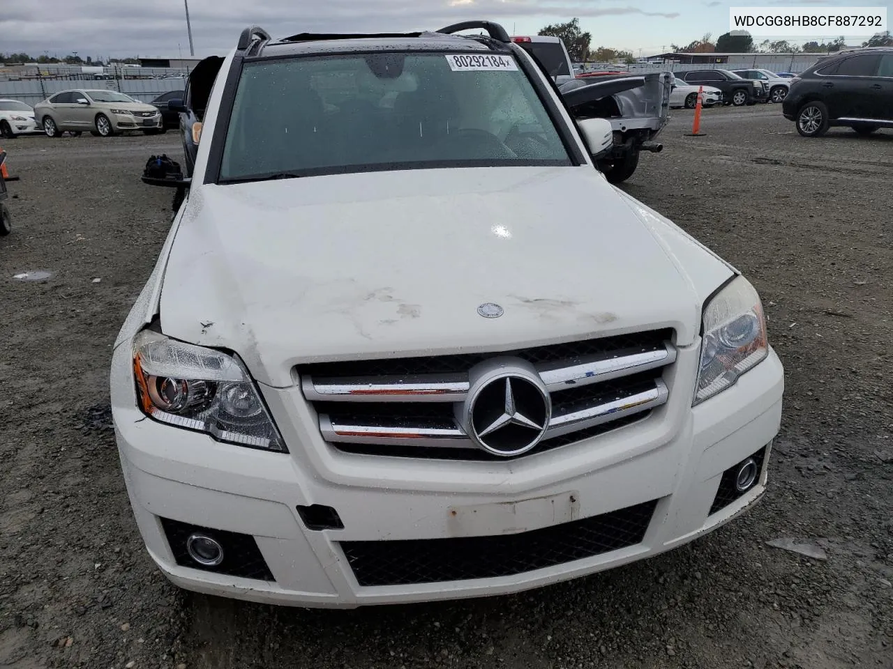 2012 Mercedes-Benz Glk 350 4Matic VIN: WDCGG8HB8CF887292 Lot: 80292184