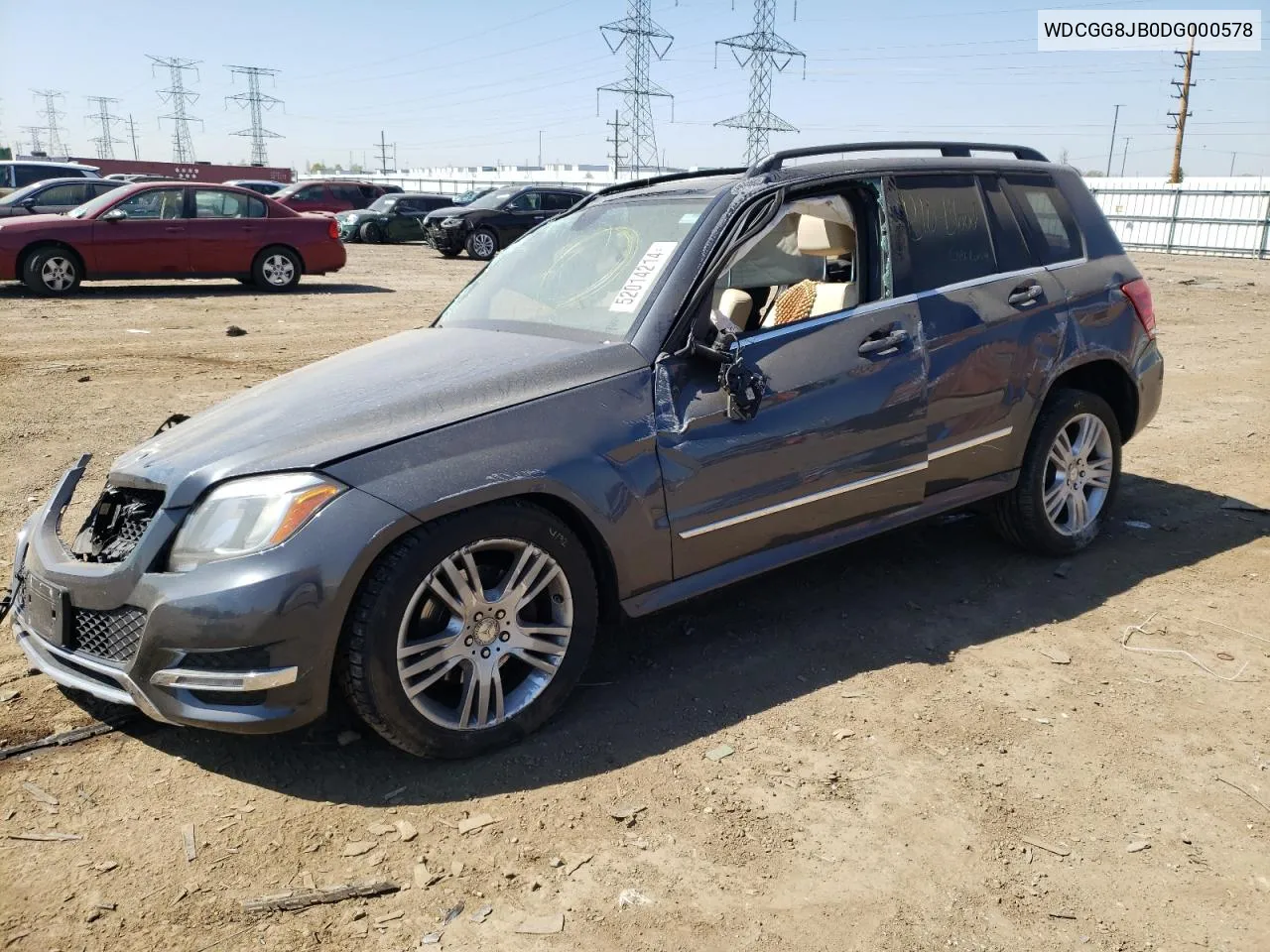 2013 Mercedes-Benz Glk 350 4Matic VIN: WDCGG8JB0DG000578 Lot: 62993114