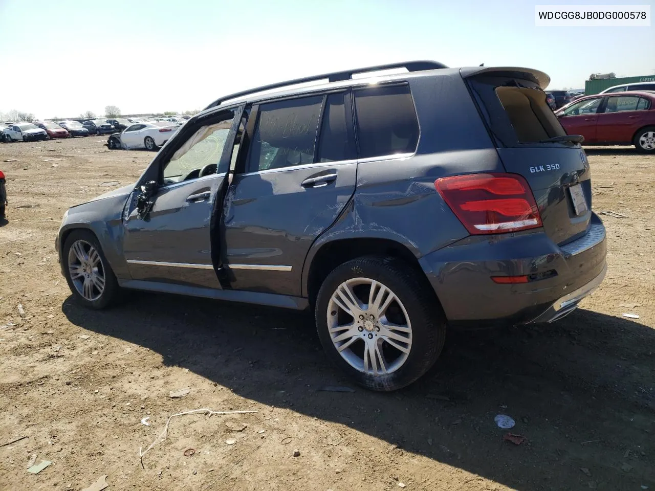 2013 Mercedes-Benz Glk 350 4Matic VIN: WDCGG8JB0DG000578 Lot: 62993114