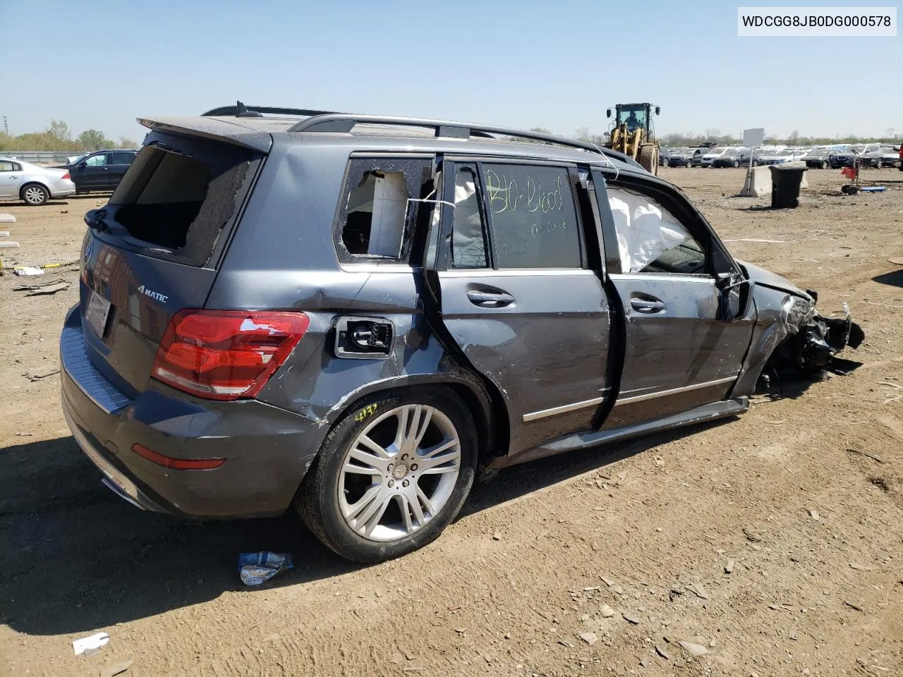 2013 Mercedes-Benz Glk 350 4Matic VIN: WDCGG8JB0DG000578 Lot: 62993114