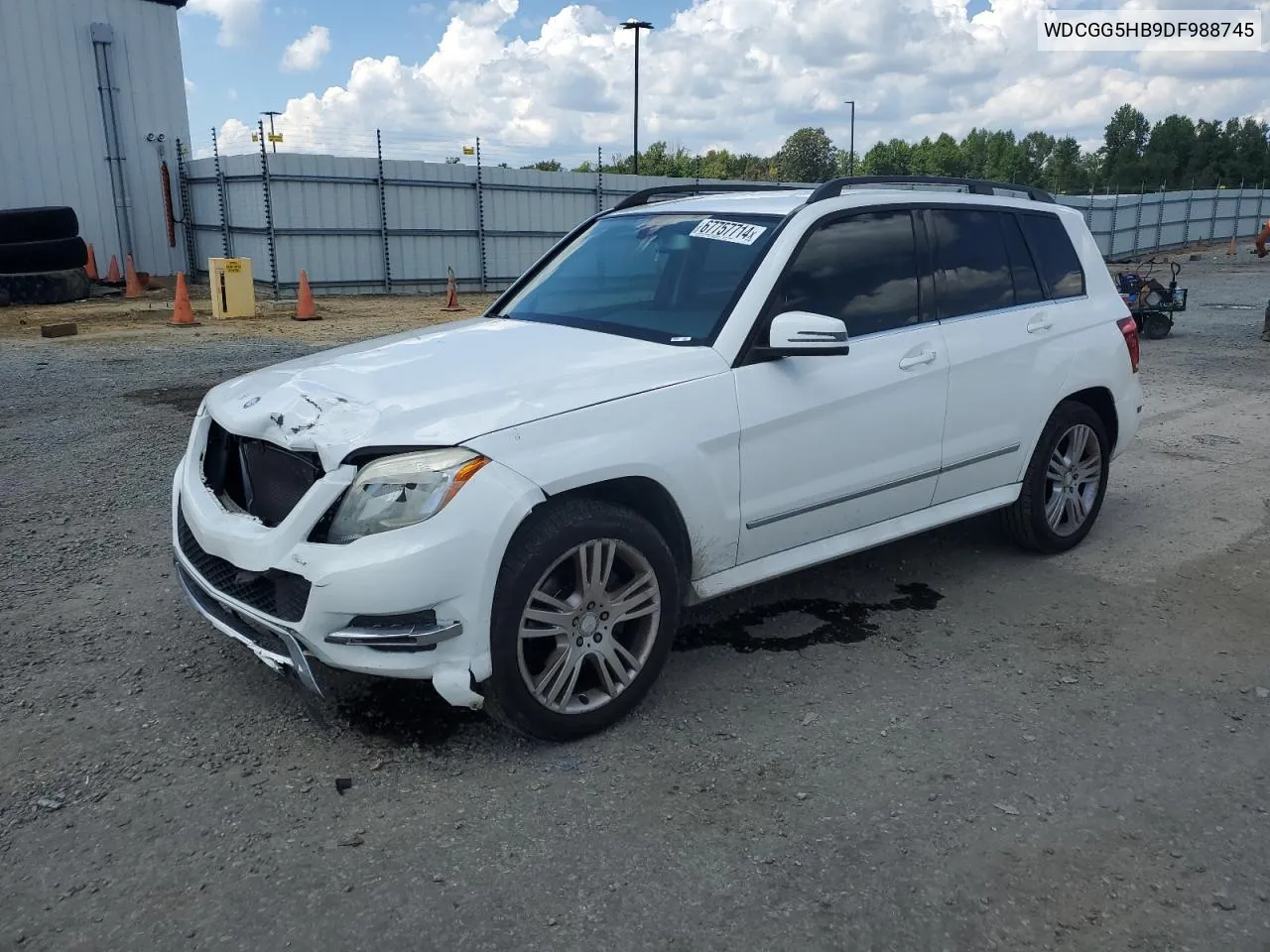 2013 Mercedes-Benz Glk 350 VIN: WDCGG5HB9DF988745 Lot: 67757714