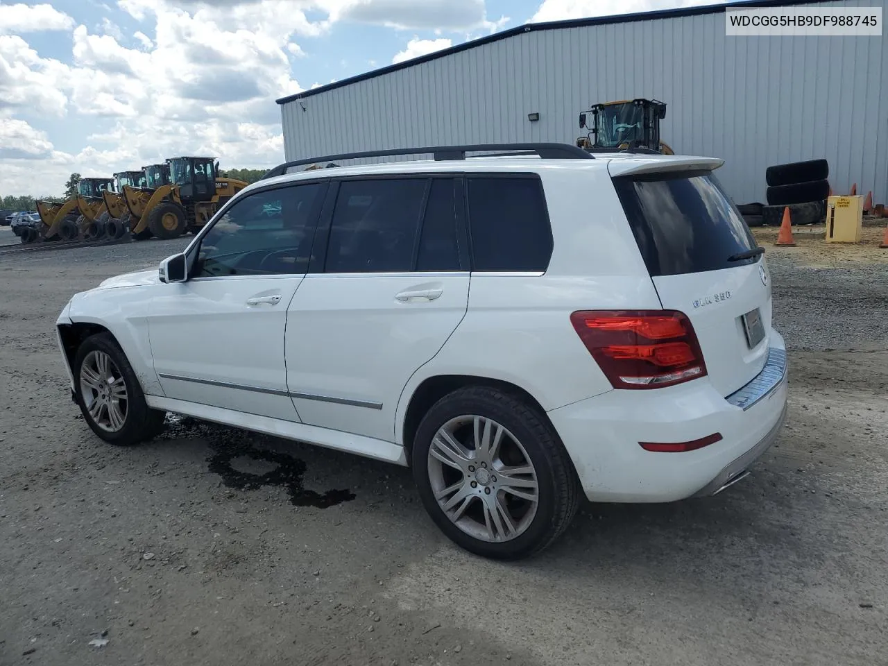 2013 Mercedes-Benz Glk 350 VIN: WDCGG5HB9DF988745 Lot: 67757714