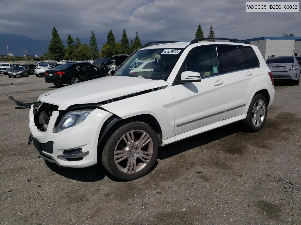 2014 Mercedes-Benz Glk 350 VIN: WDCGG5HB2EG160032 Lot: 46488644